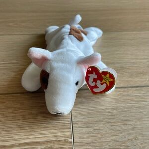 NWT TY Butch Beanie Baby Bull Terrier Plush - Vintage 1998